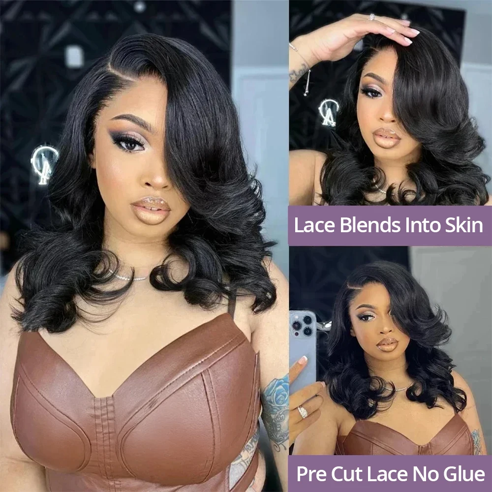 Bob Wig 13x4 Body Wave Glueless Wig Human Hair Brazilian Ready To Wear 7x5 Lace Frontal Wig Pre Cut No Glue For Women Preplucked Bob Wig 13x4 Body Wave Glueless Wig Human Hair Brazilian Ready To Wear 7x5 Lace Frontal Wig Pre Cut No Glue For Women Preplucked