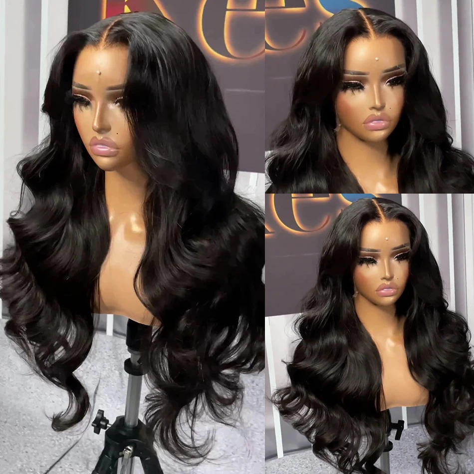 Body Wave Lace Front Human Hair Wig 30 40 Inches 200 Density Brazilian Remy 13x6 Transparent Hd Lace Frontal Wigs For Women