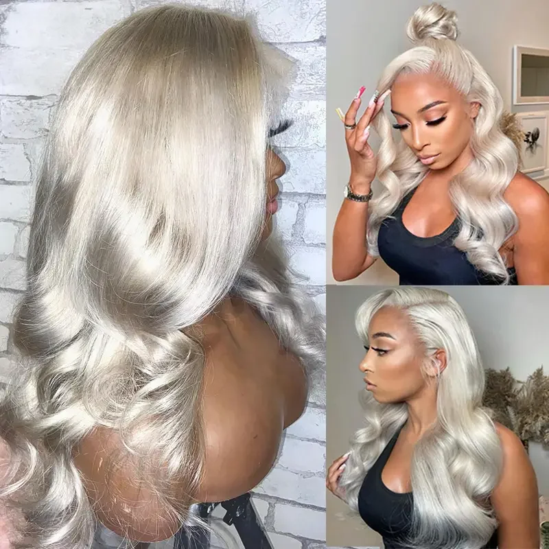 100% Vietnam Human Hair Straight Lace Front Wigs 613 Platinum Blonde Human Hair Transparent Lace Closure Frontal Wig Pre Plucked 100% Vietnam Human Hair Straight Lace Front Wigs 613 Platinum Blonde Human Hair Transparent Lace Closure Frontal Wig Pre Plucked
