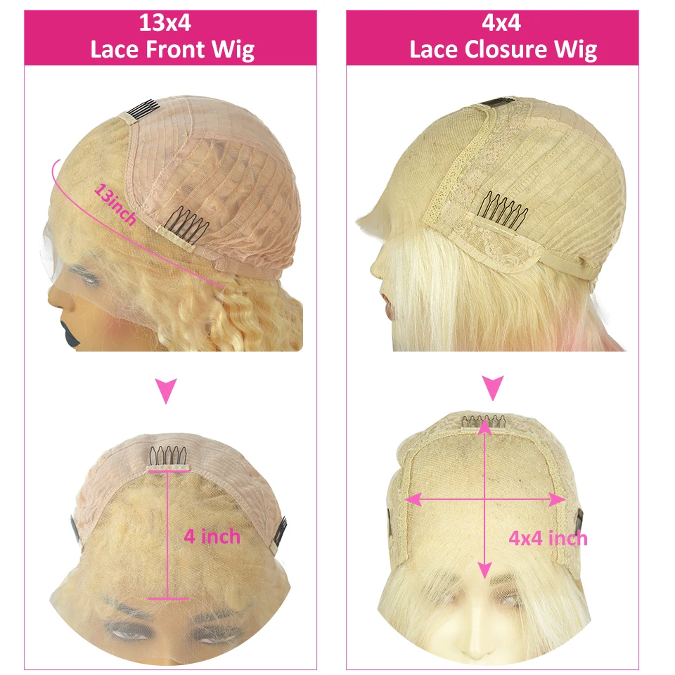 100% Vietnam Human Hair Straight Lace Front Wigs 613 Platinum Blonde Human Hair Transparent Lace Closure Frontal Wig Pre Plucked - Image 6
