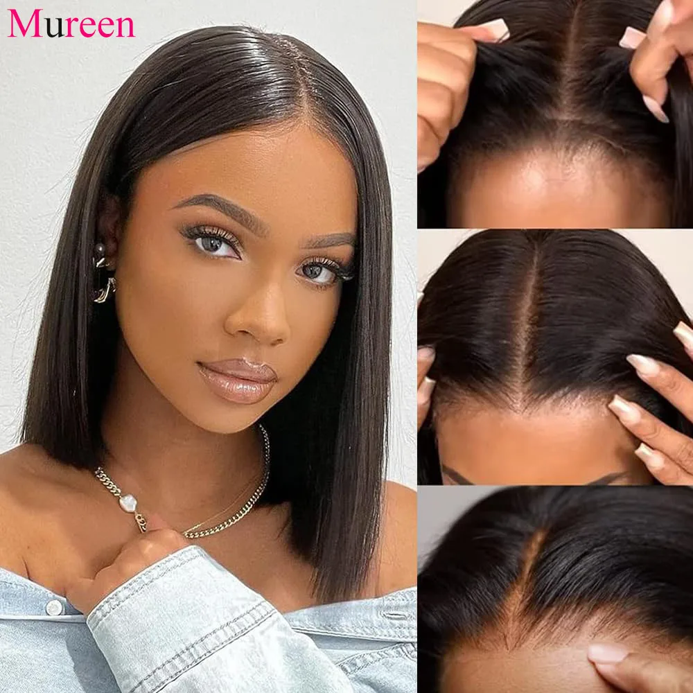 250% Density Straight Wear And Go Glueless Bob Wig For Women Ready To Go Human Hair Wigs 4x4 Lace Closure Wig Human Hair 250% Density Straight Wear And Go Glueless Bob Wig For Women Ready To Go Human Hair Wigs 4x4 Lace Closure Wig Human Hair