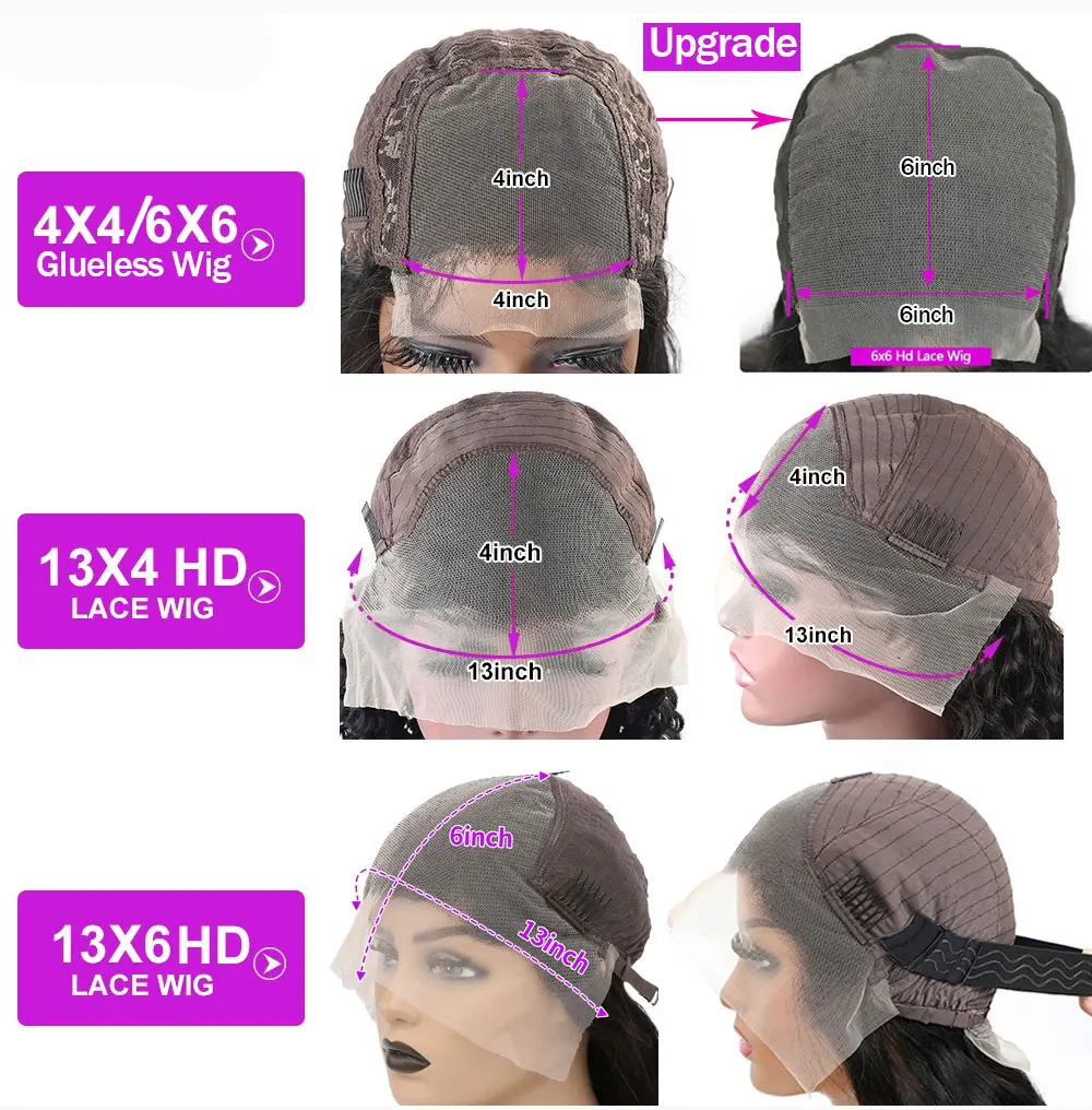 250 Density Invisible Strap 360 HD Full Lace Glueless Wig Deep Wave Frontal Wig Human Hair 30 Inch Water Wave Lace Front Wig 250 Density Invisible Strap 360 HD Full Lace Glueless Wig Deep Wave Frontal Wig Human Hair 30 Inch Water Wave Lace Front Wig