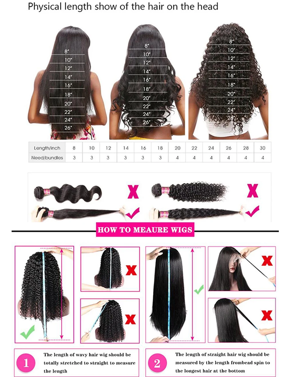 Body Wave Bundles Human Hair Extensions Brazilian Bundles 100% Human Hair 1/3 Pcs 30 Inch Natural Raw Hair Bundles Fast Shipping