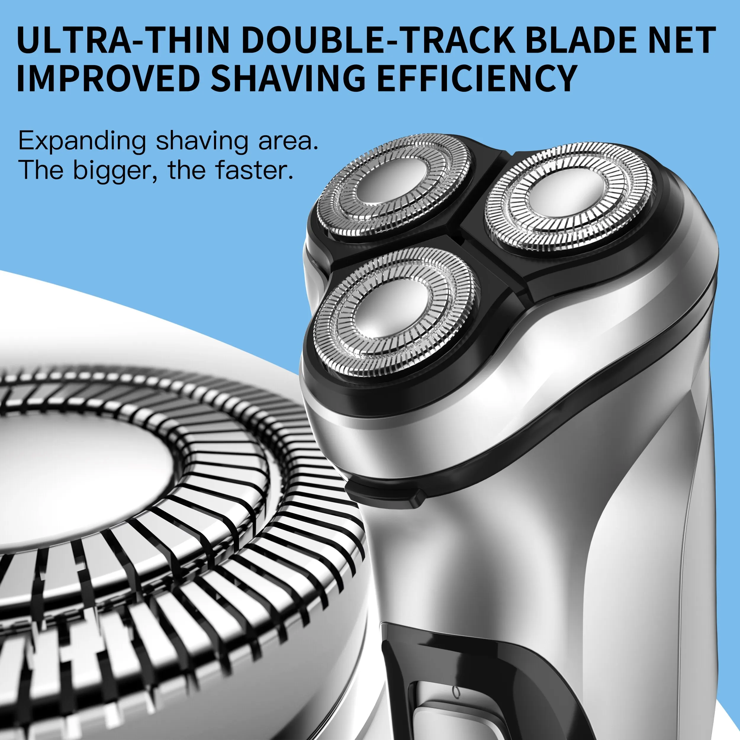 ENCHEN Blackstone Electrical Rotary Shaver for Men 3D Floating Blade Washable Type-C USB Rechargeable Shaving Beard Machine - Image 3