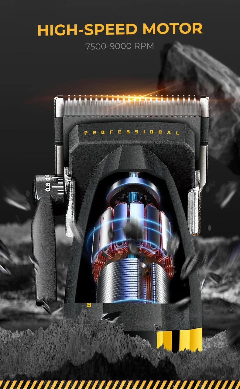 VGR 9000RPM Hair Clipper Professional Clippers Adjustable Haircut Machine Cordless Hair Trimmer Electric Hair Clippers Men V-285 VGR 9000RPM Hair Clipper Professional Clippers Adjustable Haircut Machine Cordless Hair Trimmer Electric Hair Clippers Men V-285