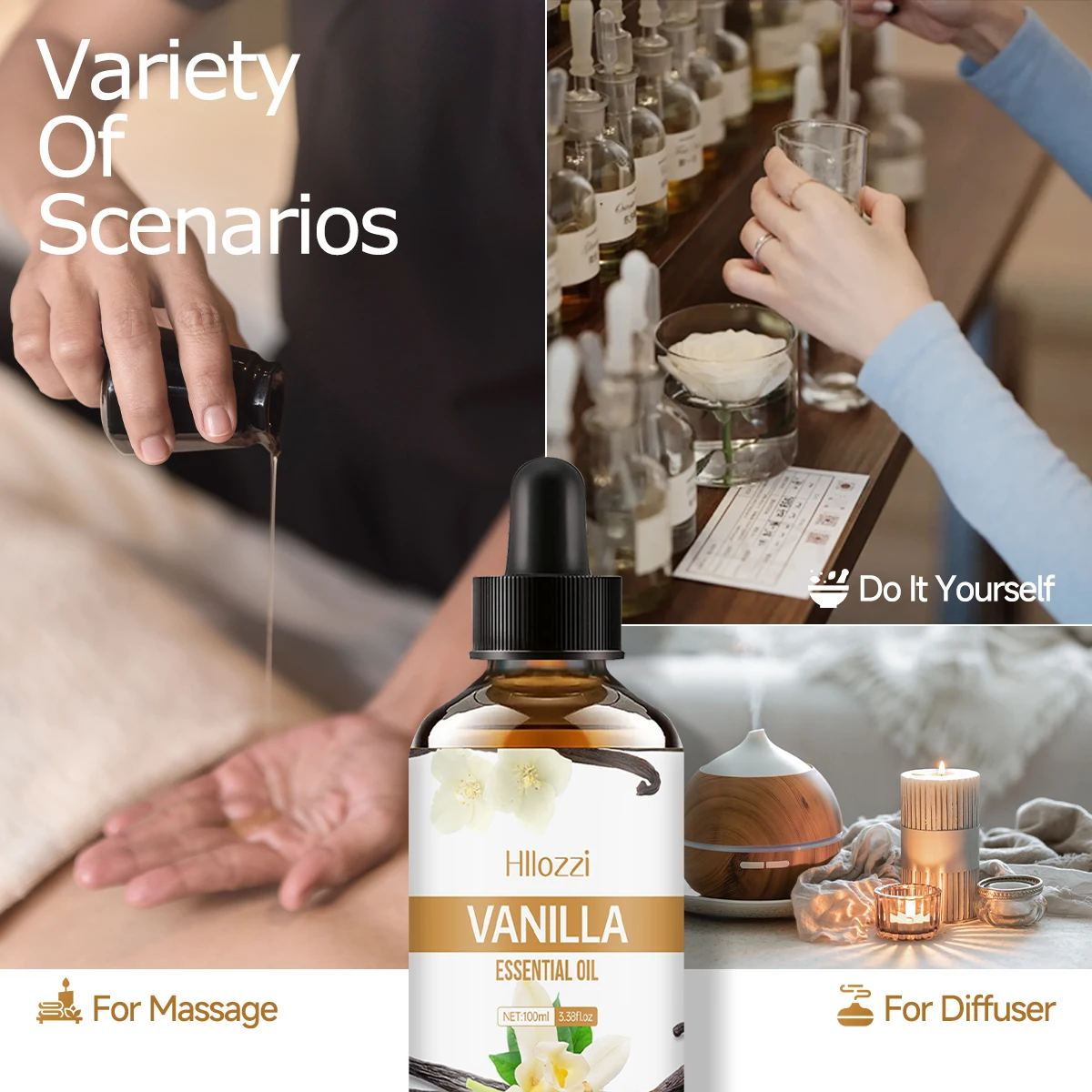 Vanilla essential oil for face, SPU, aromatherapy diffuser, DIY soap, suitable for all skin types, long-lasting fragrance - Image 6