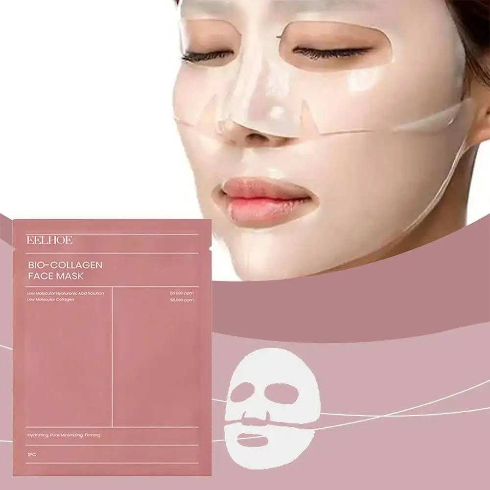 1/5/10PCs Bio Collagen Face Mask Shrink Pores Deep Hydrating Overnight Mask Moisturizing Refreshing Brightening Face Skin Care - Image 2