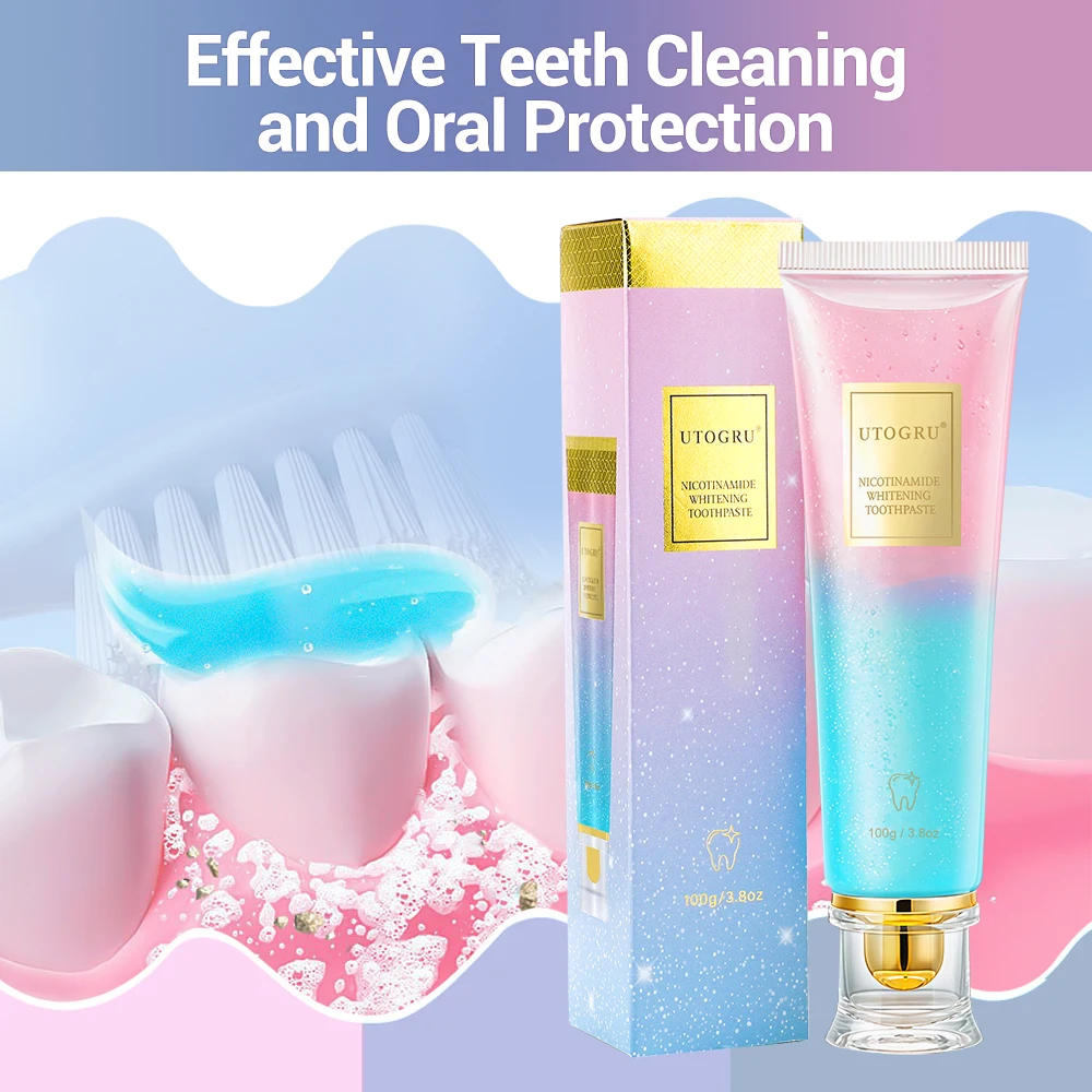 100g Niacinamide Whitening Toothpaste Refreshing Clean Teeth For Men And Women Fresh Breath Toothpaste To Remove Tooth Stains - Image 3