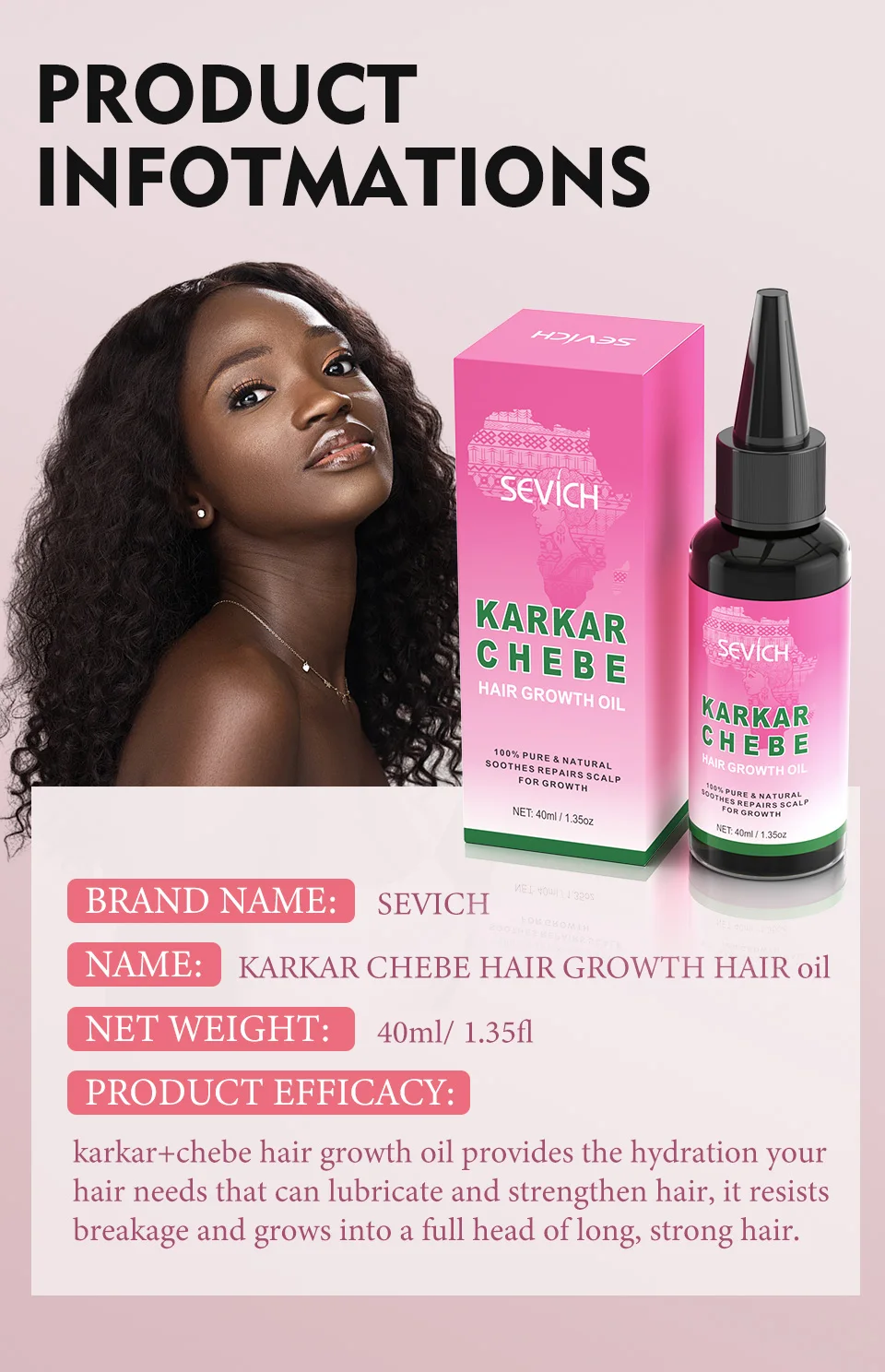 100% Pure Natural Karkar Chebe Oil Batana Butter Hair Growth Oil Rosemary Repair Damaged Hair Treatment Oil Anti-Hair Loss Care