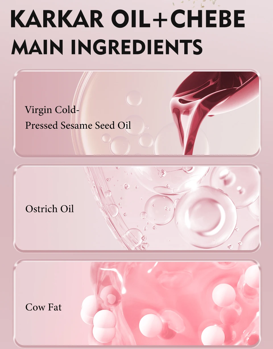 100% Pure Natural Karkar Chebe Oil Batana Butter Hair Growth Oil Rosemary Repair Damaged Hair Treatment Oil Anti-Hair Loss Care