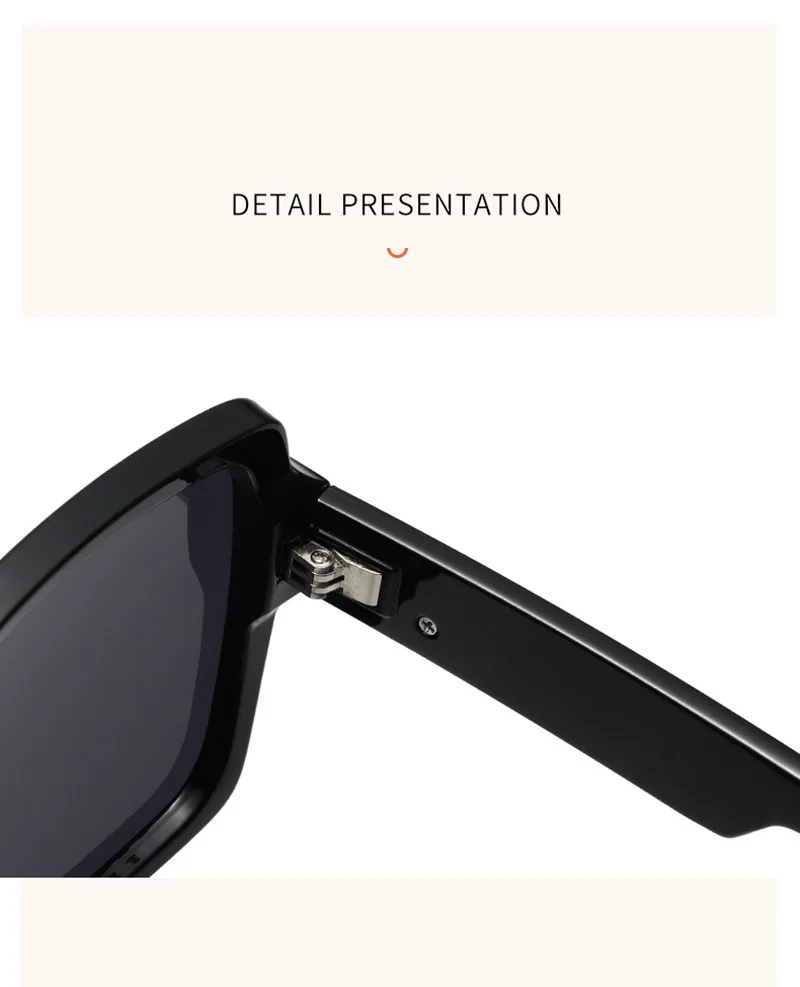 New fashion square frame sunglasses for women luxury sunglasses UV protection large frame all-match glasses(DS-8052-1)