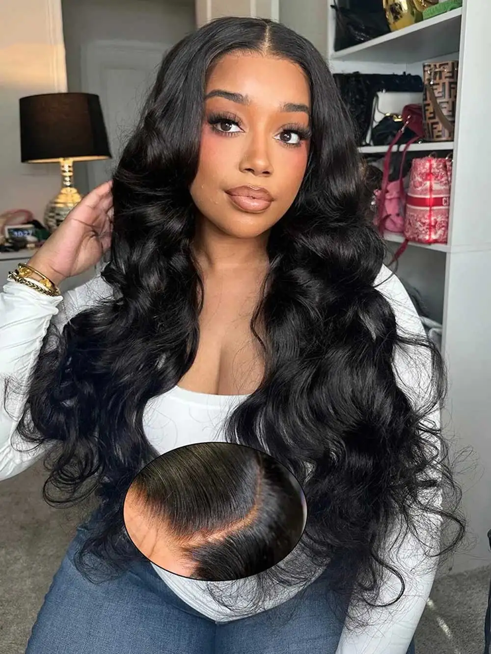 250% Glueless Wig Body Wave Human Hair Wigs Pre Cut 13x4 13x6 HD Lace Frontal Wigs Pre Plucked Curly Lace Front Human Hair Wigs