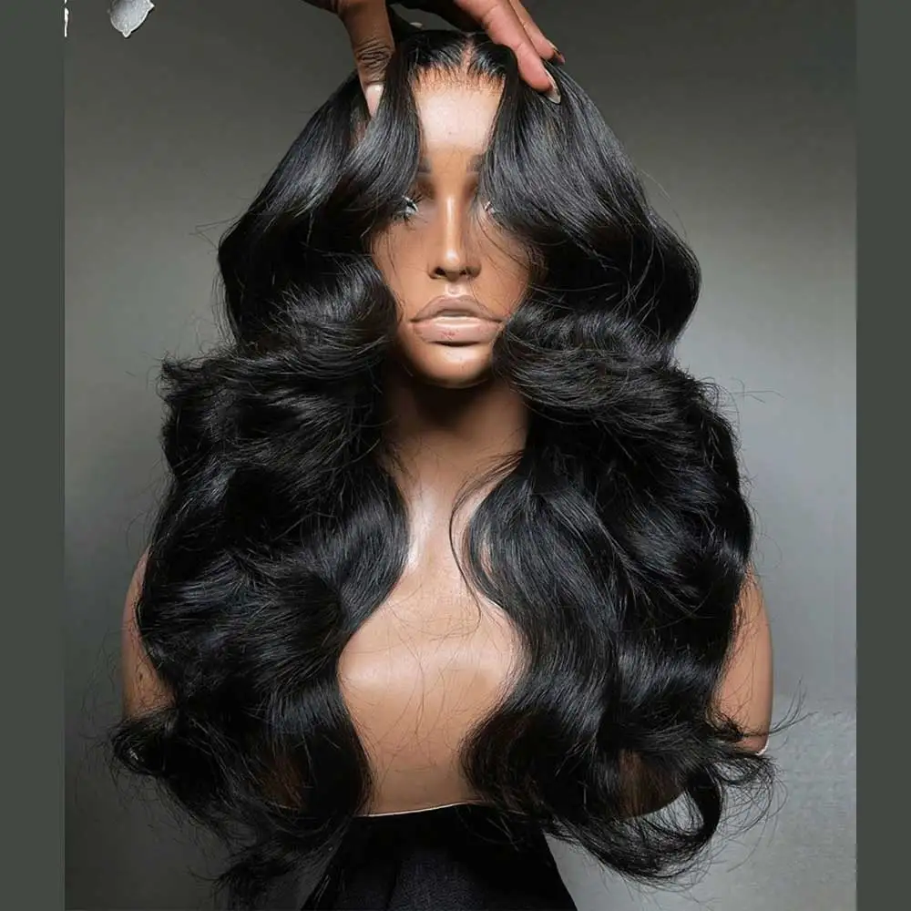 250% Glueless Wig Body Wave Human Hair Wigs Pre Cut 13x4 13x6 HD Lace Frontal Wigs Pre Plucked Curly Lace Front Human Hair Wigs