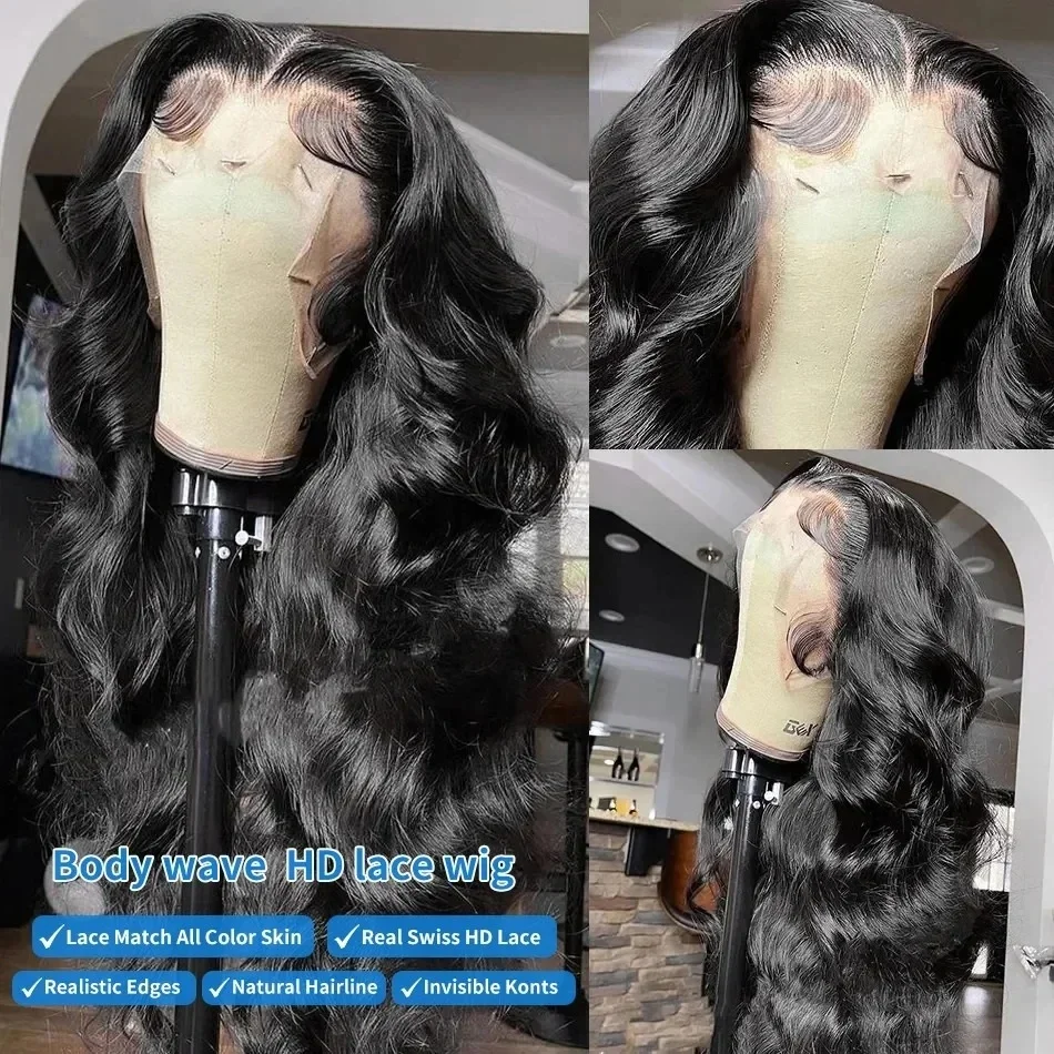 40 Inch Body Wave Human Hair Front Wig 13x6 13x4 Hd Lace Transparent Frontal wig Pre Plucked Brazilian Human Hair Wigs For Women 40 Inch Body Wave Human Hair Front Wig 13x6 13x4 Hd Lace Transparent Frontal wig Pre Plucked Brazilian Human Hair Wigs For Women
