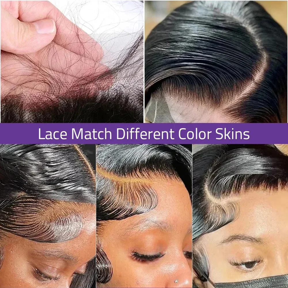 40 Inch Body Wave Human Hair Front Wig 13x6 13x4 Hd Lace Transparent Frontal wig Pre Plucked Brazilian Human Hair Wigs For Women - Image 4