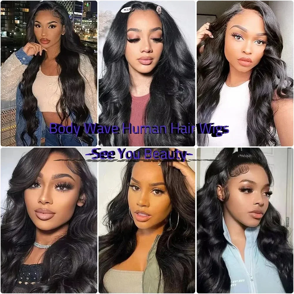 40 Inch Body Wave Human Hair Front Wig 13x6 13x4 Hd Lace Transparent Frontal wig Pre Plucked Brazilian Human Hair Wigs For Women - Image 5