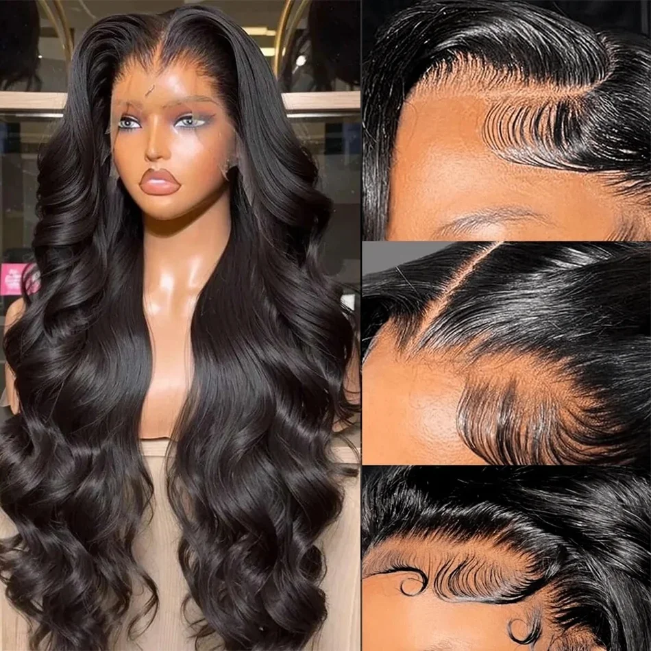40 Inch Body Wave Human Hair Front Wig 13x6 13x4 Hd Lace Transparent Frontal wig Pre Plucked Brazilian Human Hair Wigs For Women - Image 2