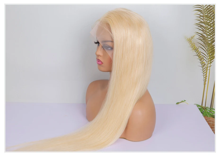 13x4 13x6 360 HD Transparent 613 Honey Blonde Color Lace Front Human Hair Wigs for Women Raw Brazilian Straight Lace Frontal Wig 13x4 13x6 360 HD Transparent 613 Honey Blonde Color Lace Front Human Hair Wigs for Women Raw Brazilian Straight Lace Frontal Wig