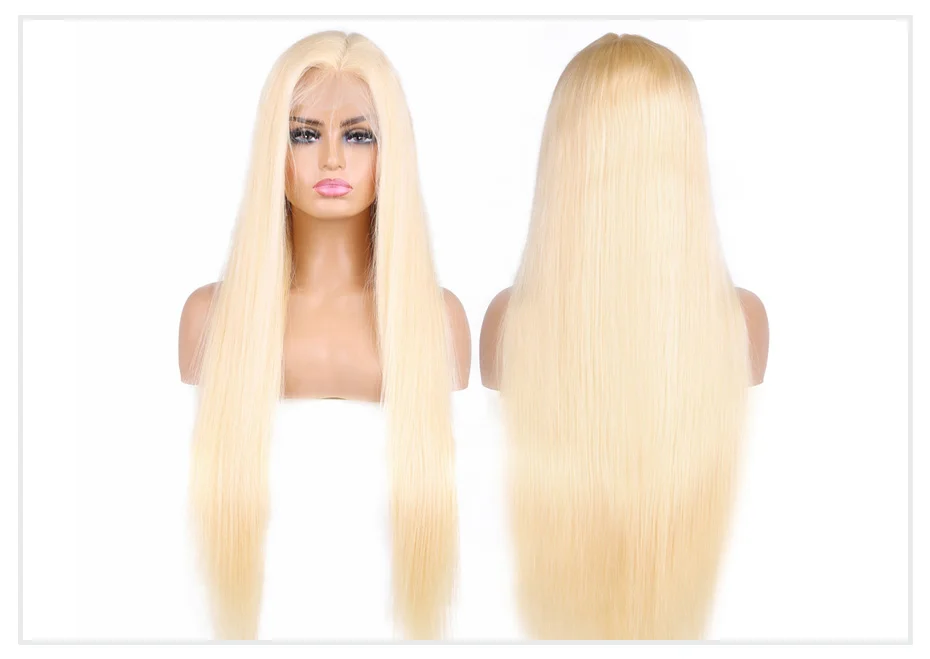 13x4 13x6 360 HD Transparent 613 Honey Blonde Color Lace Front Human Hair Wigs for Women Raw Brazilian Straight Lace Frontal Wig 13x4 13x6 360 HD Transparent 613 Honey Blonde Color Lace Front Human Hair Wigs for Women Raw Brazilian Straight Lace Frontal Wig