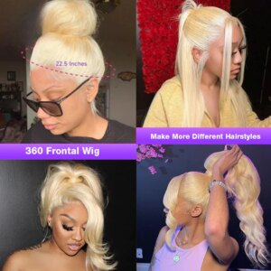 13x4 13x6 360 HD Transparent 613 Honey Blonde Color Lace Front Human Hair Wigs for Women Raw Brazilian Straight Lace Frontal Wig