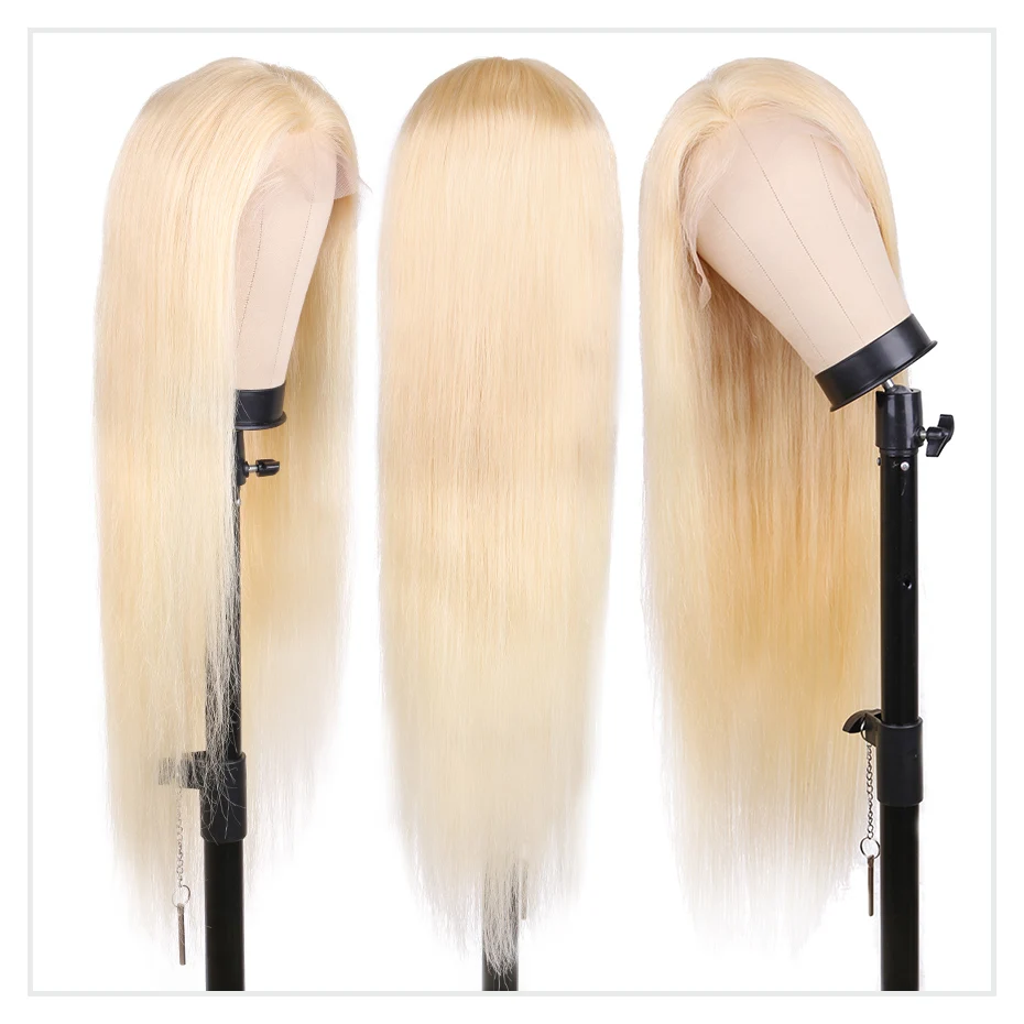 13x4 13x6 360 HD Transparent 613 Honey Blonde Color Lace Front Human Hair Wigs for Women Raw Brazilian Straight Lace Frontal Wig - Image 2